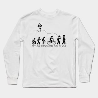 Spoonie Species: "Not all disabilities are visible..." Long Sleeve T-Shirt